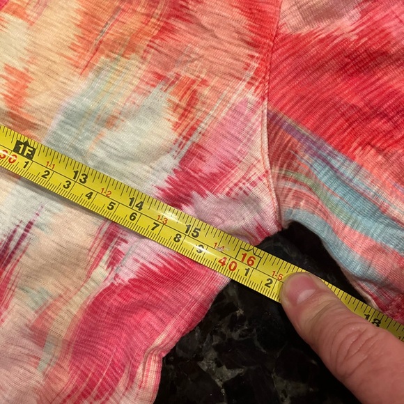 $113 David Cline BRIGHT tie dye tee shirt dress. Size Small. Cheerful and fun. - Picture 7 of 10